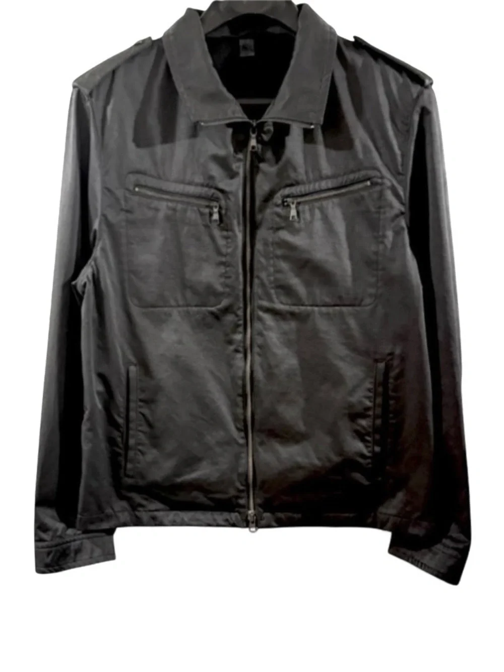 Vintage Banana Republic Black Military Jacket Size Men’s Large